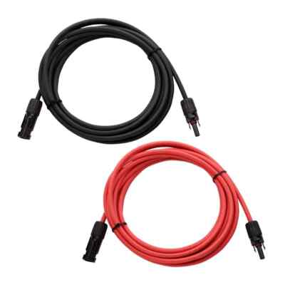 Solarpanel PV Kabel gecrimpt 4mm² & 6mm² Stecker vorkonfektioniert UK