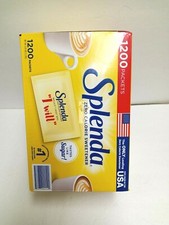 Splenda No-Calorie Sweetener 1200 ct For Tea Coffee cookies drink baking cake 
