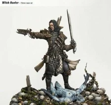 1:24 75mm Resin Figure Model Kit Witch Hunter Warrior 2 HEADS Helsing Unpainted