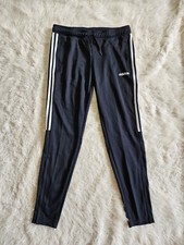 Adidas Women's Black Essentials 3-Stripes Tricot Pants Size M