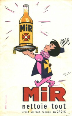Vintage Mir Lunchbox für alle Haushaltsreinigungen nach O.P.I. M.
