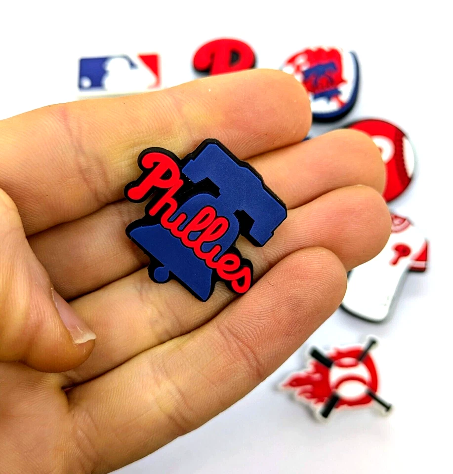 Lote de DIJES PARA ZAPATOS PHILADELPHIA PHILLIES (14 piezas) de accesorios de regalo geniales de béisbol Foto 2 de 4