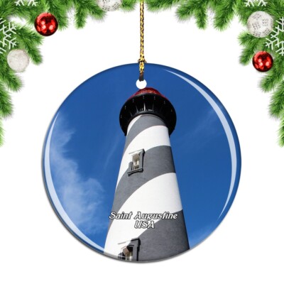 USA America Saint Augustine Christmas ornament city travel souvenir