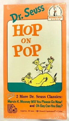 Dr. Seuss: Hop On Pop Plus 2 More Dr Seuss Classics (VHS, 1989