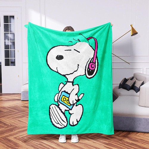 3D Cartoon Snoopy Print Series Sleeping Blanket, Sofa Bed Sheet Blanket - Picture 23 of 23