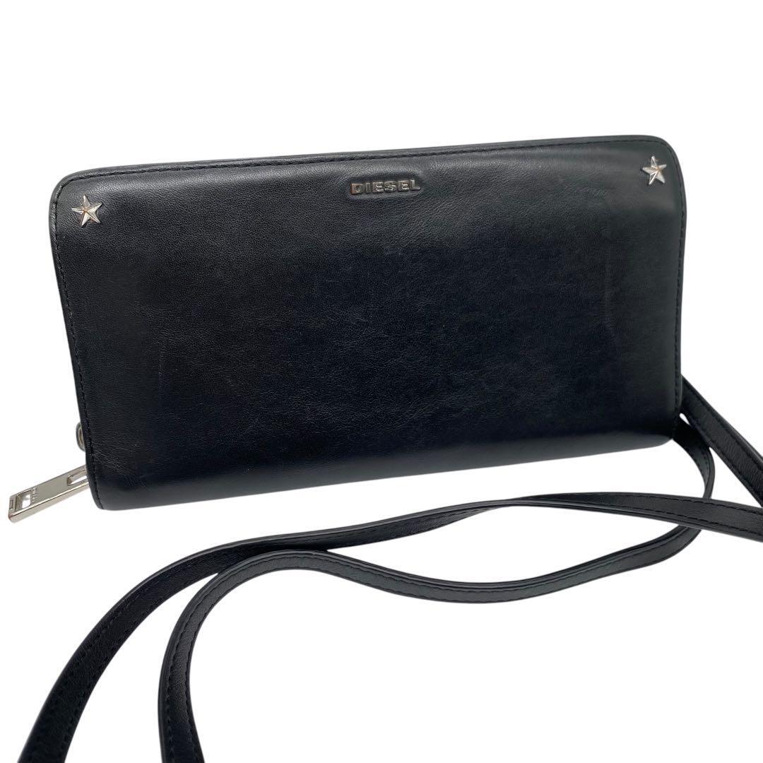小物 diesel leather wallet 2way shoulder bag diesel leather wallet 2way shoulder bag