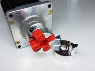 Flexible Jaw Spider Coupling - 8mm To 9.53mm (3/8") For CNC, Stepper Motors, 3D Printers