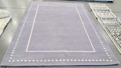 LAVANDER / IVORY 6' X 9' Broken Thread Rug, Reduced Price 1172726833 BEL151C-6