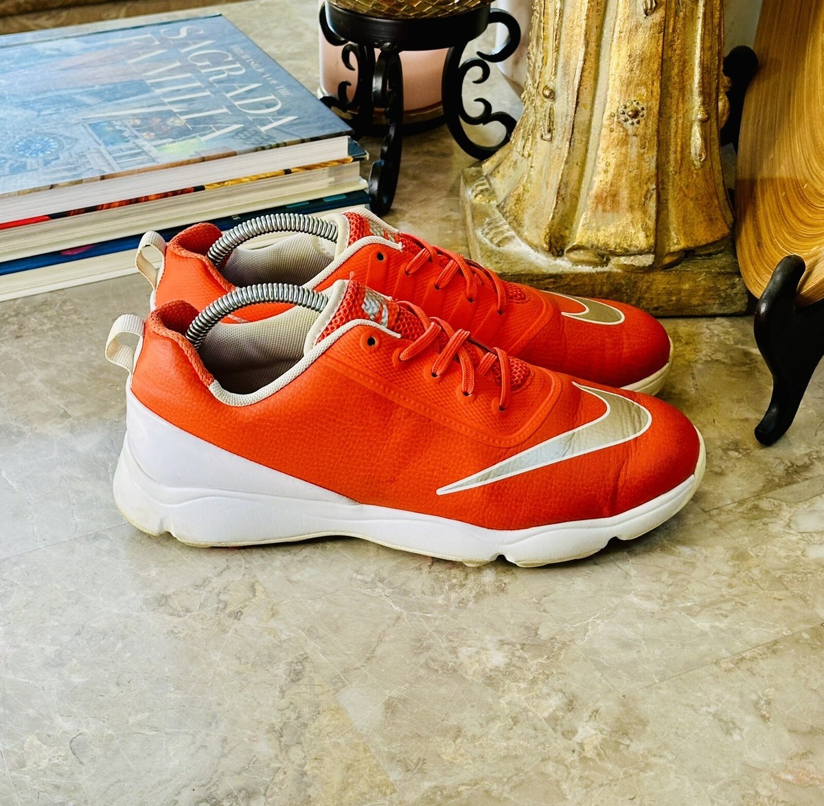 Nike Junior Lunar Control Golf Shoes Boy's Size 7Y Orange Nike Junior Lunar Control Golf Shoes Boy's Size 7Y Orange