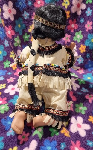 Homeart porcelain doll. Native American toddler. - Picture 9 of 13