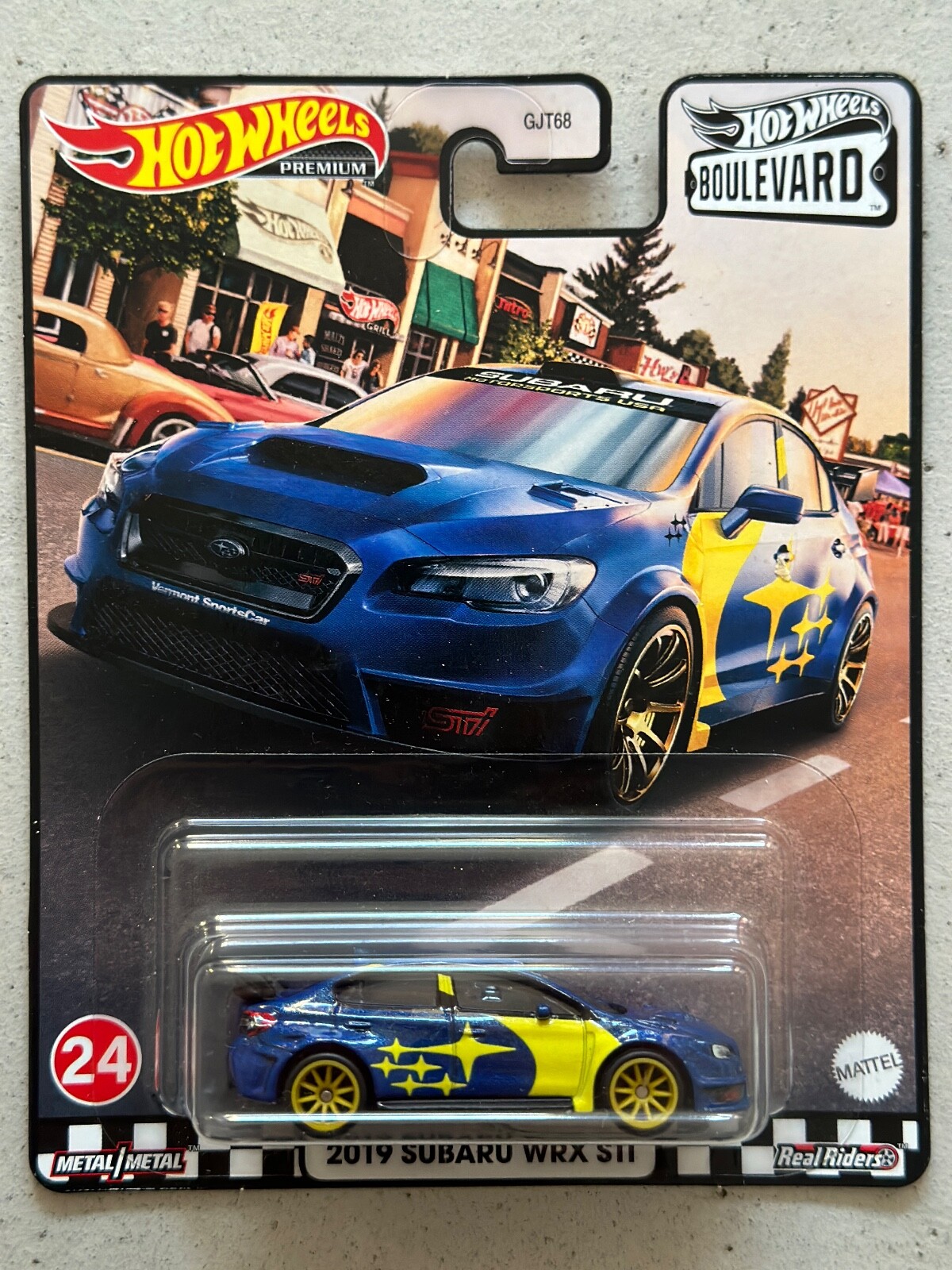 Hot Wheels Premium Boulevard 24 2019 SUBARU WRX STI Real Riders Impreza 555
