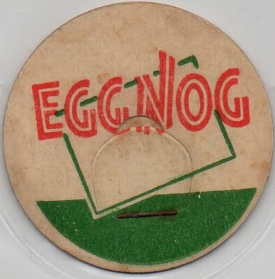 Milk Bottle Cap - EGG NOG - (56 mm  lip finish) , 1 5/8'' diameter - generic