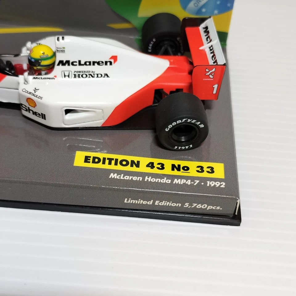 MINICHAMPS 1/43 McLaren Honda MP4-7 1992 Ayrton Senna #1 NEW 540431504 - Image 2 of 4