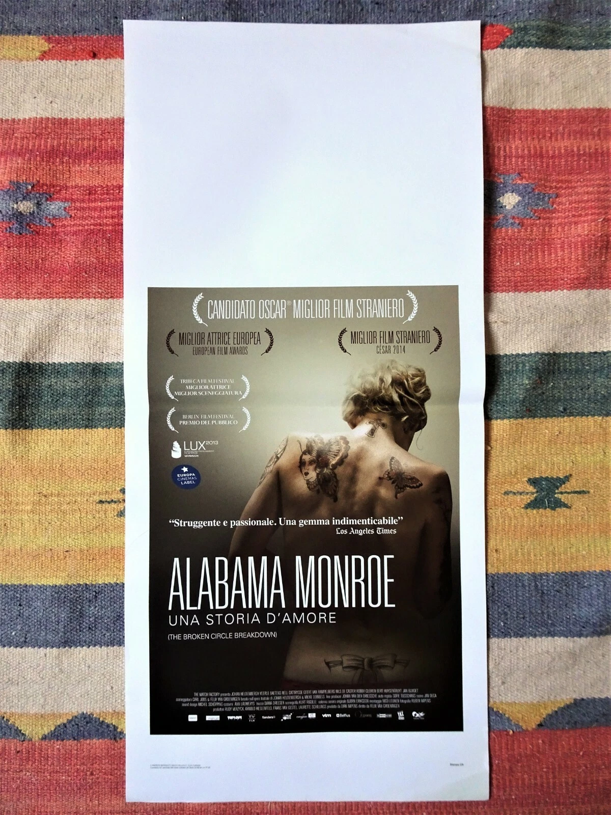 Locandina originale film Alabama Monroe - Una storia d'amore (2013) - Regia di Felix van Groeningen