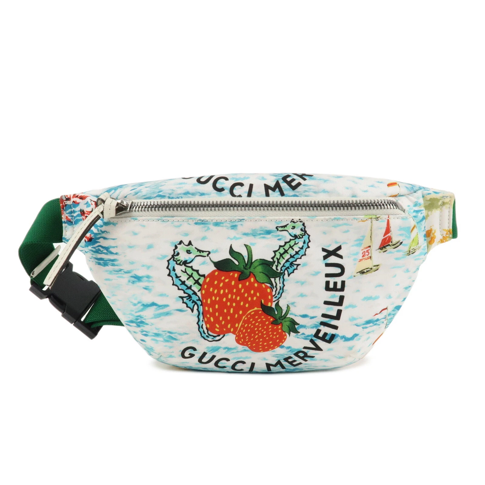 Auth GUCCI Nylon Sac Corps Enfant Taille Sac 502095 Occasion F/S