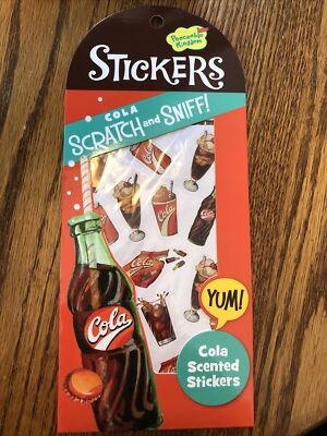 Peaceable Kingdom Scratch & Sniff Stickers, Cola Scented, 2 Sheets, Acid Free