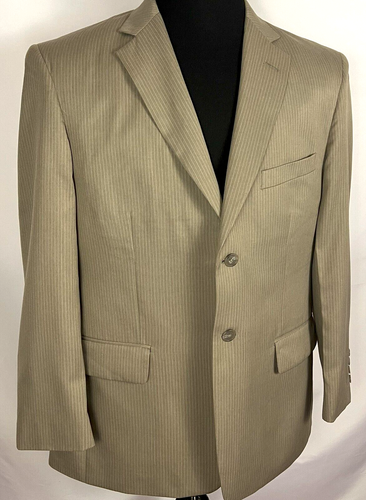 J. Ferrar Men's Size 42 S Premium Quality Wear Suit Blazer Jacket Striped - Picture 5 of 8