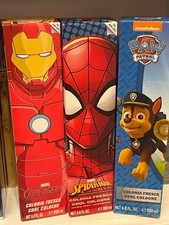 colonia para ninos spray combo lot of 3 avengers,spiderman,paw patrol 6.8 fl.oz