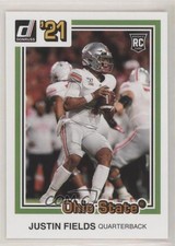 2021 Panini Chronicles Draft Picks Donruss Retro Orange Justin Fields #33 0ps8