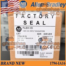 New Factory Sealed AB 1794-IA16 SER A Flex I/O 120VAC Input Module FREE SHIP
