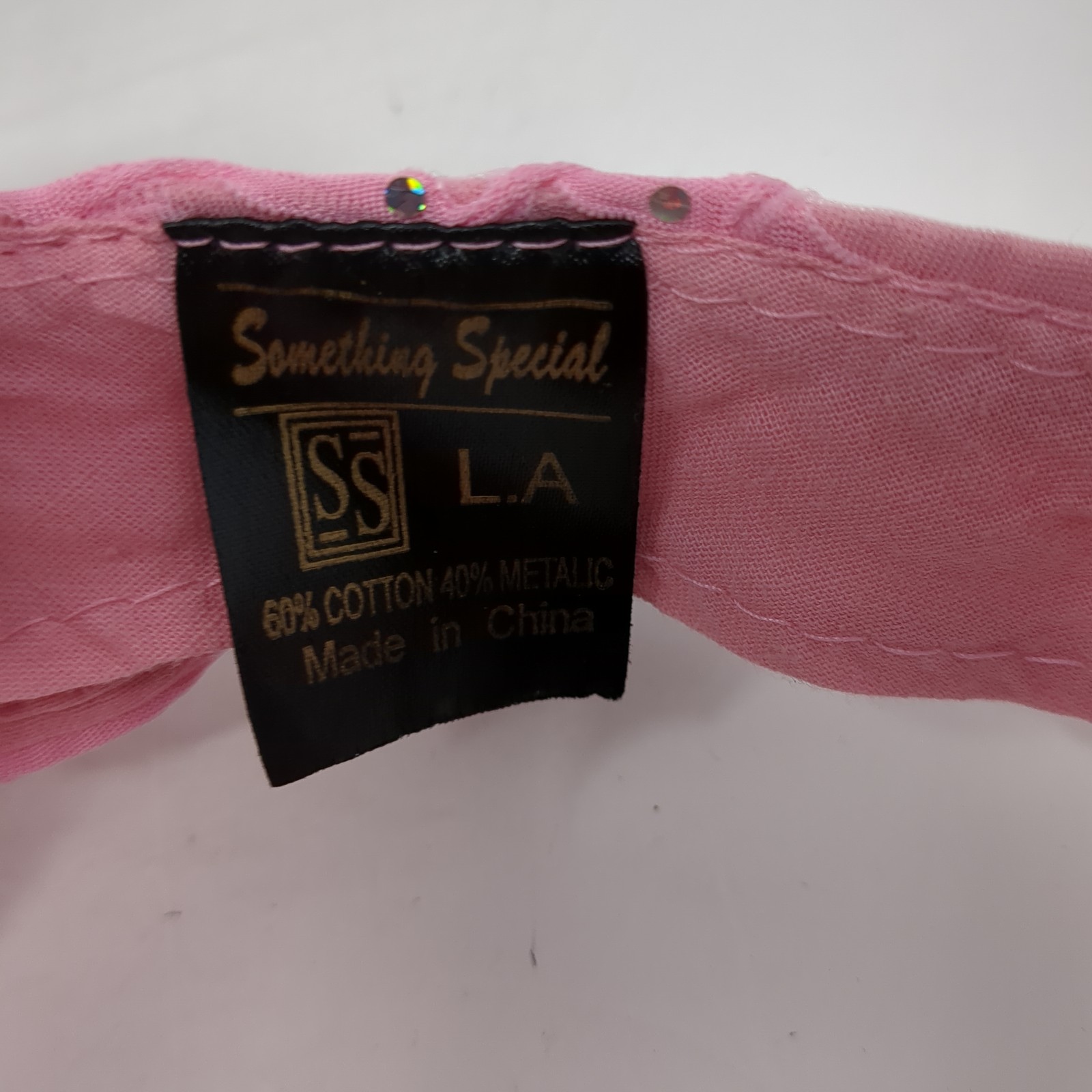 Something Special Strapback Visor Hat Pink One Si… - image 8