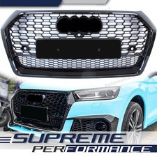 Wabengrill Kühlergrill Front Grill Schwarz Glanz für Audi Q5 SQ5 FY S Line 17-20