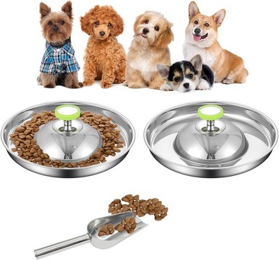Fhiny 2PK Stainless Steel Puppy Bowls w/ Scoop