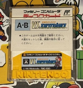 Vs. Excitebike Famicom Disk System Japan Import US Seller TESTED Excite Bike