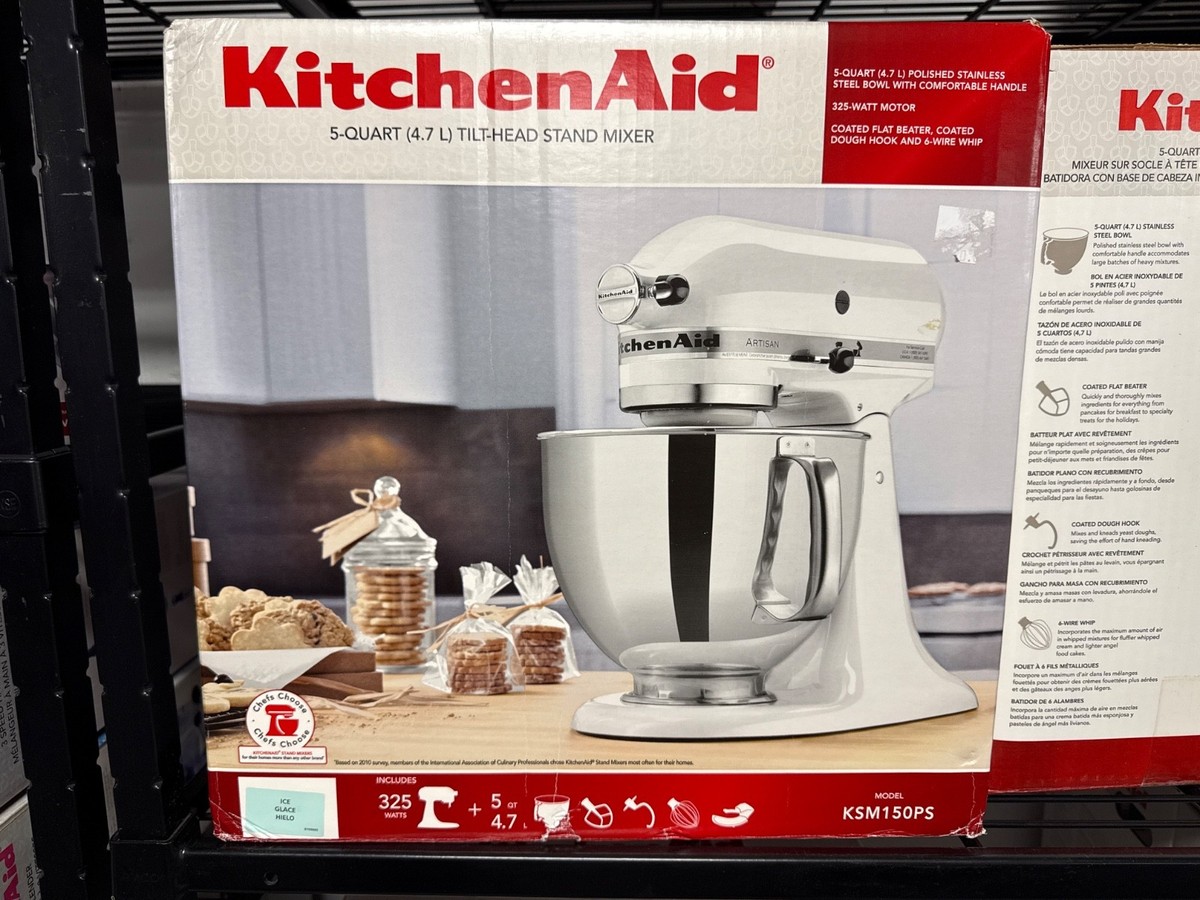 KitchenAid Artisan KSM150PSIC 5 qt Tilt-Head Stand Mixer - Ice for 