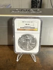2007-W Burnished $1 American Silver Eagle NGC MS70 Brown Label