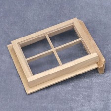 Natural Miniature Window For Dollhouses Model Building And Decoration