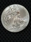 2016 ASE American Silver Eagle with spotty toning