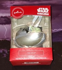 2020 Hallmark The Child Baby Yoda Ornament Star Wars The Mandalorian VHTF BNIRB