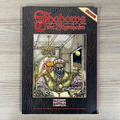 Shadows Over Bögenhafen Warhammer Fantasy Jeu de Role 1ST Édition Table RPG