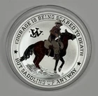 2021 $1 TUVAU QUEEN ELIZABETH JOHN WAYNE COLORIZED 1 OZ SILVER ROUND .999
