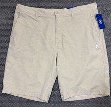 Hurley Hybrid Walk Shorts Men 36 Heather Gay 9.5 Inseam Quick Dry Stretch New