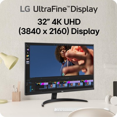 LG モニター　32インチ Graphic Designer Monitor LG 32 4K UHD 3840x2160 HDR10 DisplayPort
