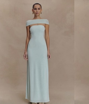 Meshki Maxikleid  Aurora  blau/türkis