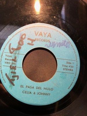 CELIA & JOHNNY / EL PASA DEL MULO 7inch VAYA RECORDS13