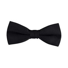 Men's Classic Pre-Tied Formal Tuxedo Bow Tie - Fits Up to 20" Neck Size Black