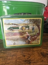 JOHN DEERE Metal Lunch Box Kids Turtle Trouble