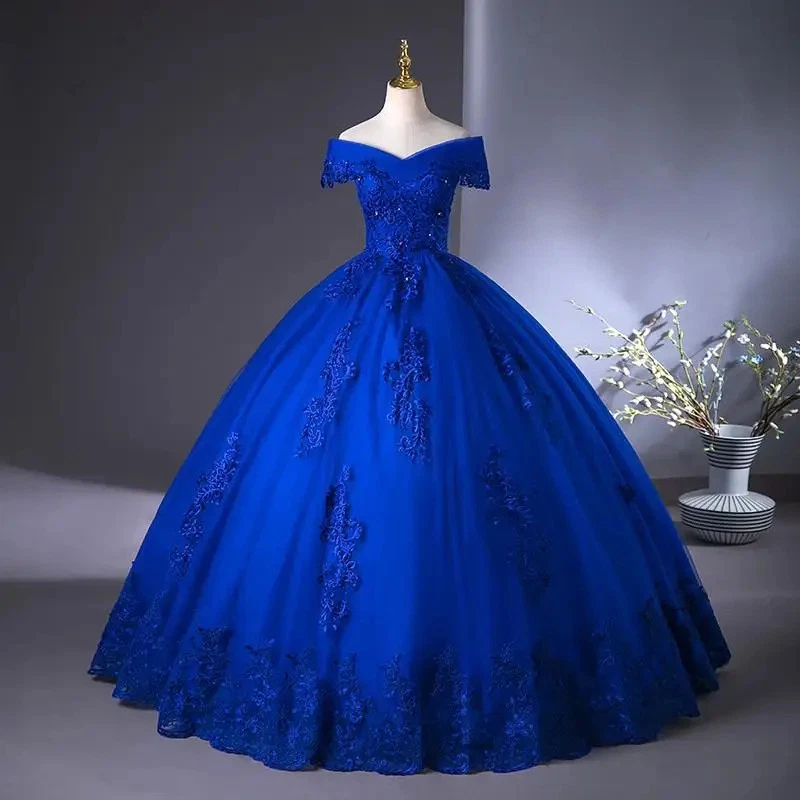 Royal Blue Wedding Dress In Wedding Dresses for sale - eBay