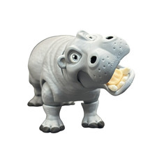 Hippopotamus Action Figure Articulated 3DPrinted EcoDegradable Versatile 20cm