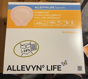Allevyn Life Sacrum 66801307 8.5x9” Brand New Lot Of 19 Pieces