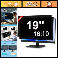 19" Computer Monitor Privacy Screen Filter - Anti-Glare, 2 Pack, Protects Eyes