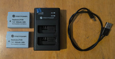 First Power 2 Battery LP-E5 Charger for Canon EOS Rebel T1i 450D 500D 1000D