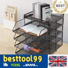 Paper Letter Tray, Desk File Organizer, Stackable Desk File Document Organizer