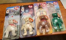 TY McDonalds Beanie Baby Erin Maple Britannia Glory the Bear 1999 FULL SET OF 4