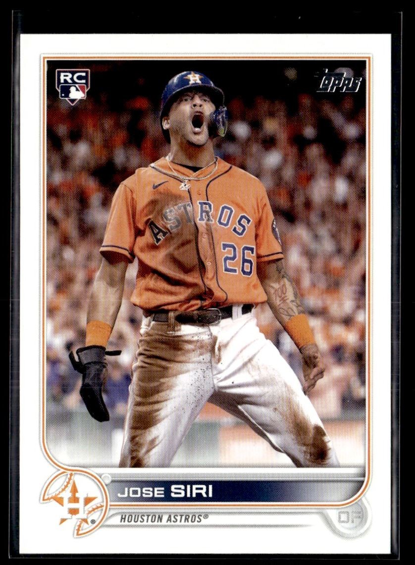 2022 Topps SP Variation Jose Siri Rookie Houston Astros #599