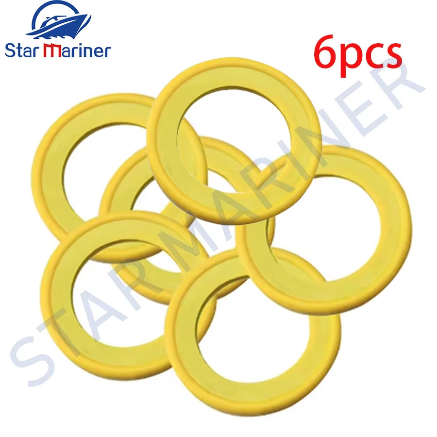 6PCS Gear Case Oil Drain Plug Washer 26-830749 for Mercury Mercruiser